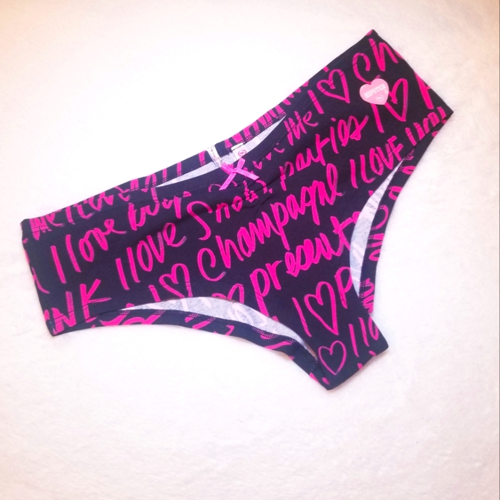 Victoria's Secret PINK Vintage Extra Low Rise Cheeky Hipster Panty Graphic NWT